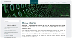 Desktop Screenshot of honlapozz.com
